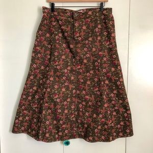 CHRISTOPHER & BANKS SIZE 12 CORDUROY SKIRT